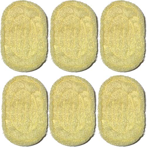 Mr.Cui'shop 6PCS 100% Natural Exfoliating Loofah Multi-Function Soap Saver Bundle - Shower Scrubber Sponge Bath Brush - Soap Dish Soap Holder Accessory - Soap Mat Filling Piece - Pouch Holder for Shower Bath - Image 1