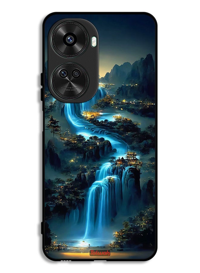 Tolwak Huawei nova 12 SE Protective Case Cover Waterfall Art - Image 1