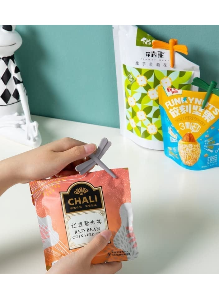 SYOSI Adhesive Wall Hooks 22lb(Max) Removable Multifunction Dragonfly Hooks, Plastic Double Sided Heavy Duty Self Wall Hooks for Hanging Painted Walls, 4 Pack, Mix Color - Image 5