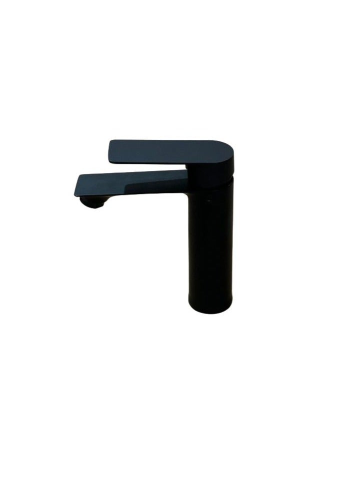 Automatic matte black short sink mixer  - Image 1