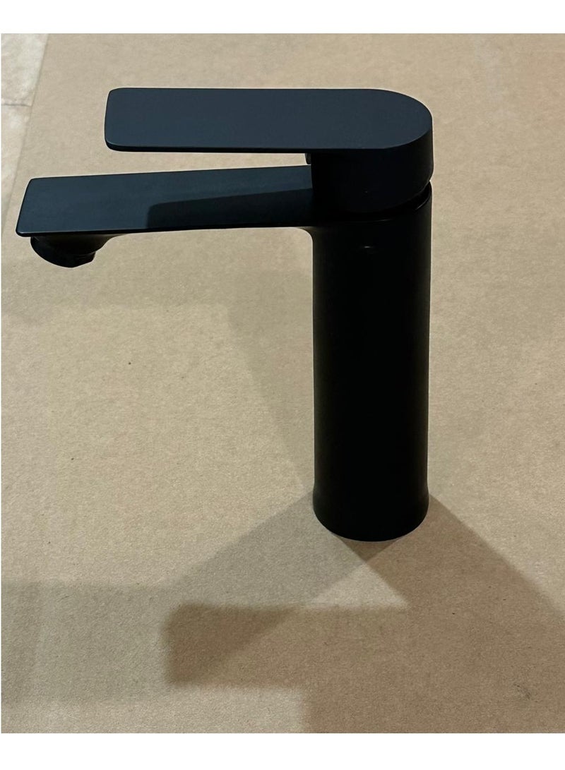 Automatic matte black short sink mixer  - Image 2