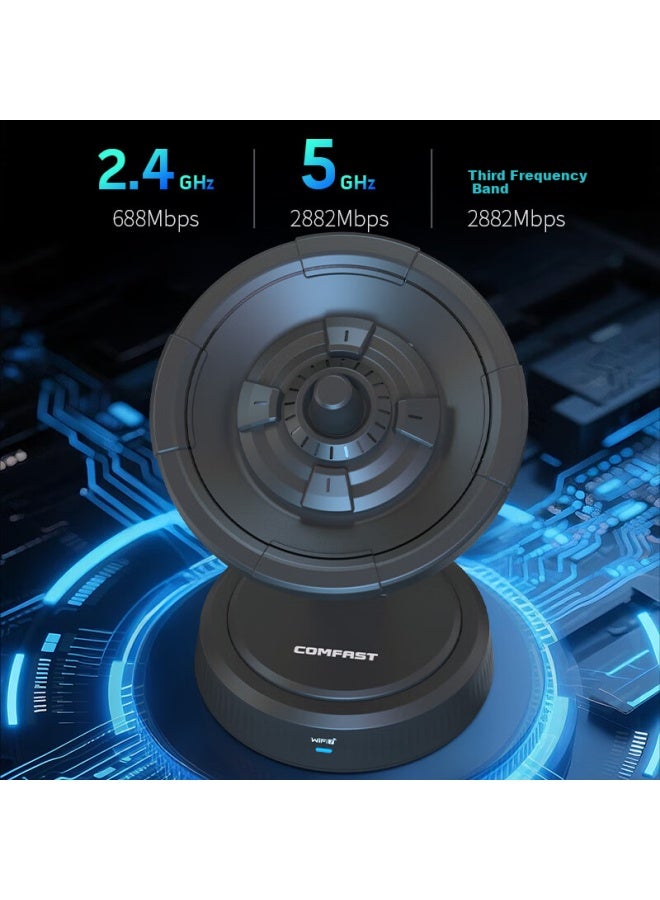 Comfast Wifi7 Plug-And-Play Be6500 Usb Wireless Network Card Desktop Computer Host Network Receiver External Radar Directional Antenna Transmitter Cf-986Be - Image 5