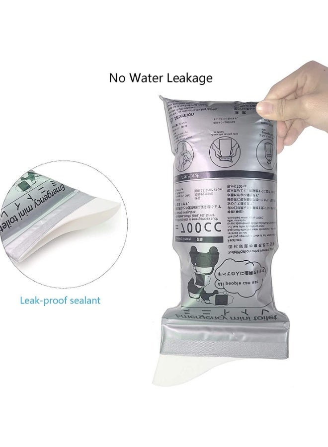 حقيبة بول الطوارئ المحمولة 12 قطعة -700 مل كيس بول بسيط كبير السعة، مناسب للتخييم والاختناقات المرورية/الأنشطة في الهواء الطلق، مناسب للأطفال والبالغين - Image 1