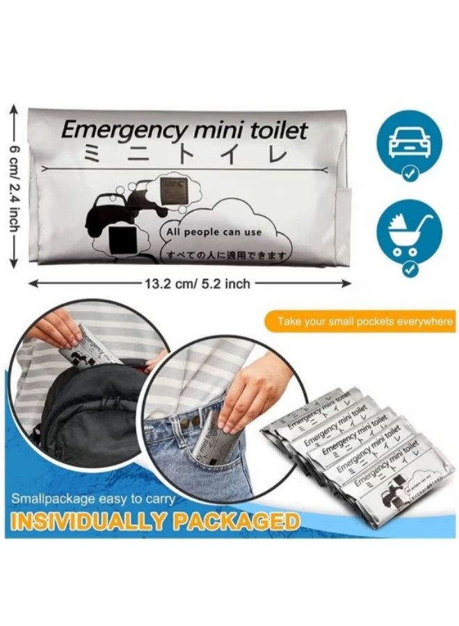 حقيبة بول الطوارئ المحمولة 12 قطعة -700 مل كيس بول بسيط كبير السعة، مناسب للتخييم والاختناقات المرورية/الأنشطة في الهواء الطلق، مناسب للأطفال والبالغين - Image 3