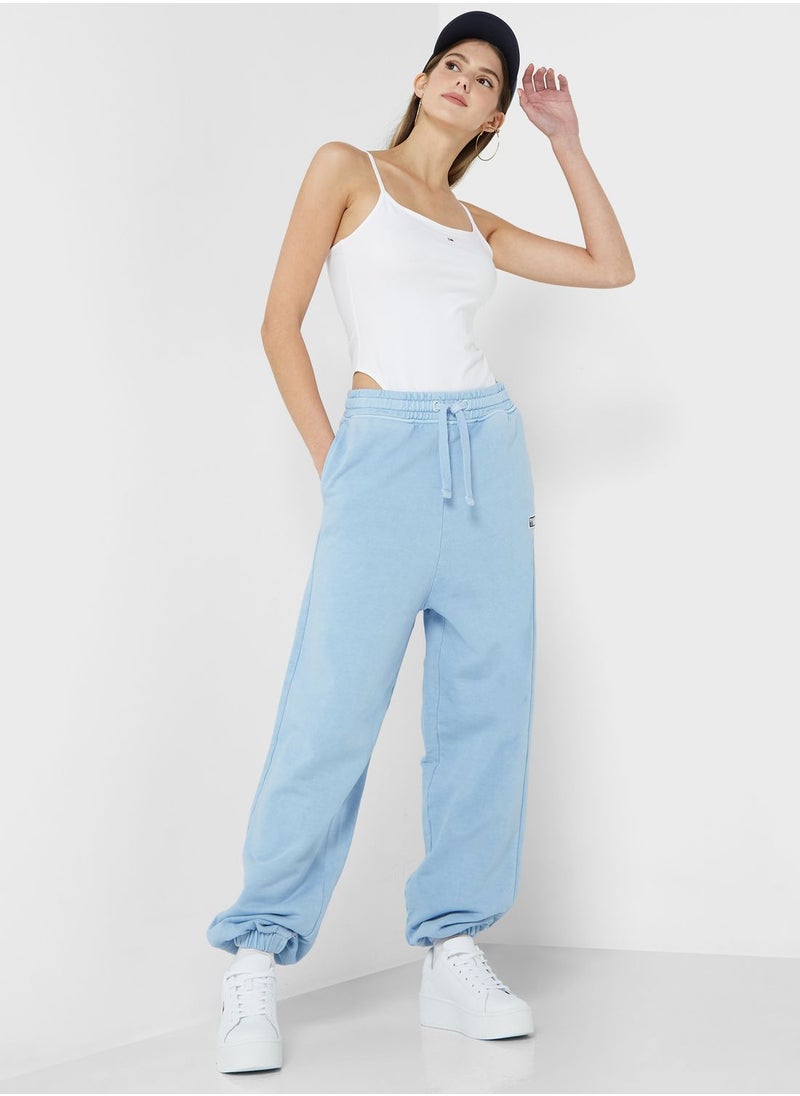 TOMMY JEANS - Drawstring Detail Logo Pants - Image 1