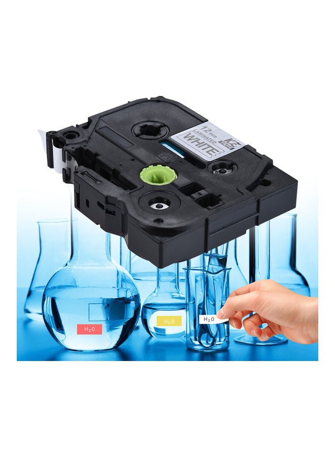 NIBEMINENT 5-Piece Laminated Label Tape 5 x 8meter White - Image 5