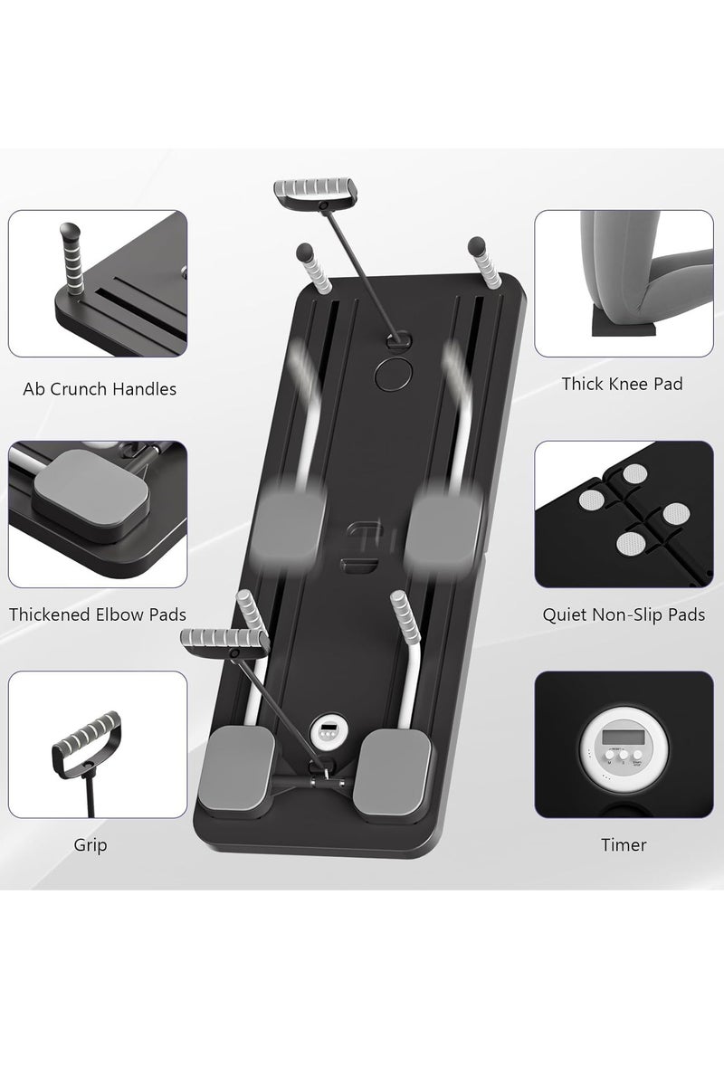 ELTRAZONE Multifunctional Foldable Pilates Reformer Board – Abdominal Core Trainer & Pilates Board Set for Full Body Home Workouts, Adjustable Fitness Machine for Strength & Flexibility Training - Image 5