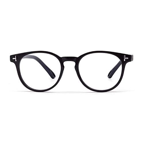 Optify® Oval Blue Light Blocking Glasses for Kid UV Protection Computer Eyewear Zero Power Lens Age 5-12 Years(Black) - Image 2