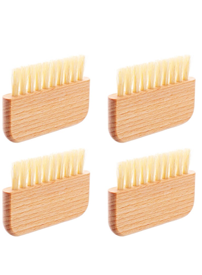 4 Pack Wooden Nail Brushes Natural Fingernail Brush Toes Nails Scrub Cleaning Brush Tool for Women Men Manicure Pedicure Salon Garden Mechanic - Image 1