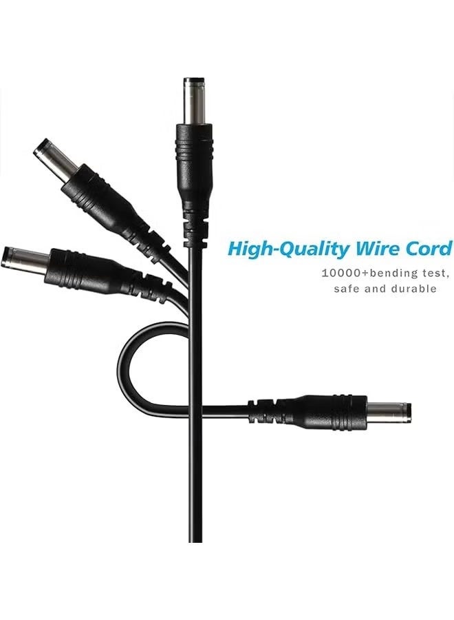 USB to DC 5V Power Cable 1M with 11pcs DC Tips Universal Charging Cord 5.5x2.1mm Micro USB Type-C Connector for Router Camera LED Devices - Image 3