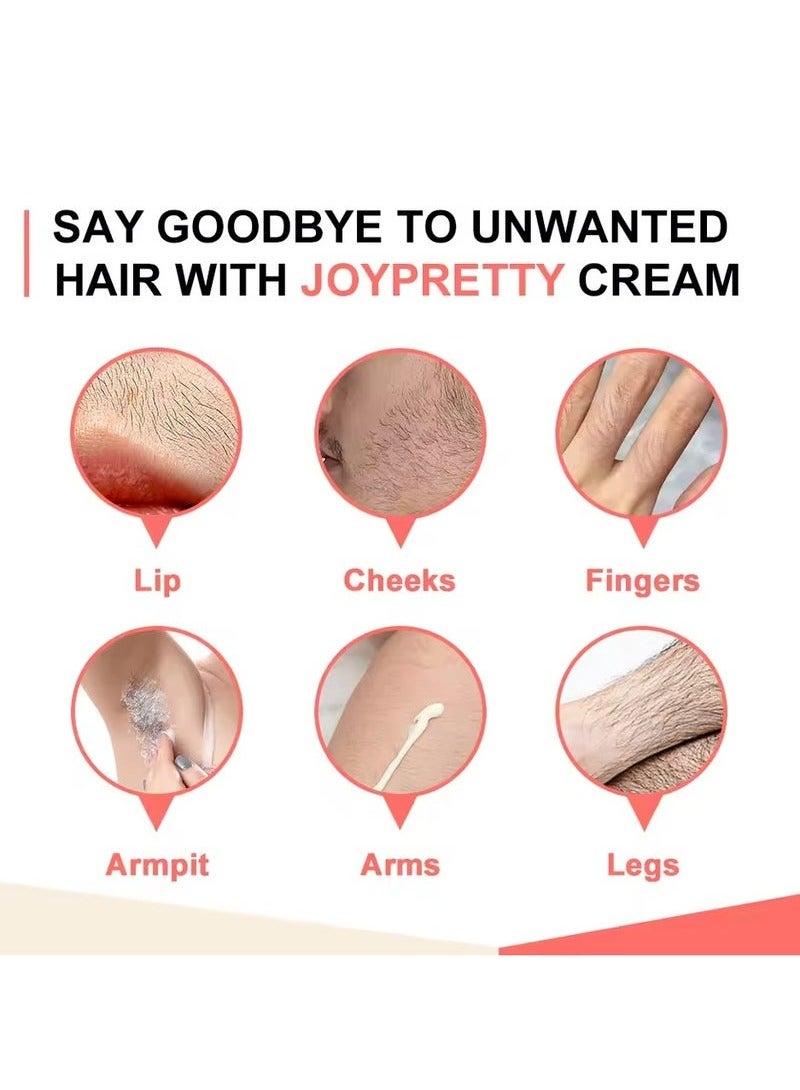 JoyPretty Painless Hair Removal Cream Wax For Depilation Lip Face Underarm Private Gently Efficiently Removes Hair Depilatory Cream - Image 2