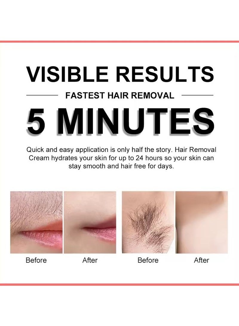 JoyPretty Painless Hair Removal Cream Wax For Depilation Lip Face Underarm Private Gently Efficiently Removes Hair Depilatory Cream - Image 3