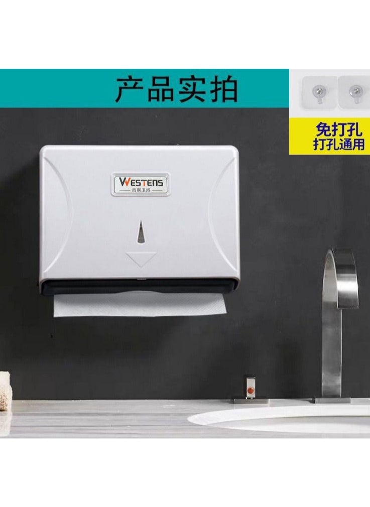 Generic Wall-Mounted Tissue Holder for Bathroom White (no punch) 