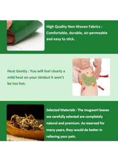 MQ Herbal Knee Patches 12 Count Pain Relief Patches Wormwood Knee Pain Patch Paste Heat Patches for Arthritis Pain Relief and Long Lasting Relief of Joint Pains Warming Herbal Plaster Pain Patches  - Image 4