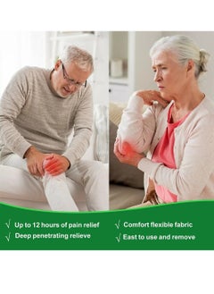 MQ Herbal Knee Patches 12 Count Pain Relief Patches Wormwood Knee Pain Patch Paste Heat Patches for Arthritis Pain Relief and Long Lasting Relief of Joint Pains Warming Herbal Plaster Pain Patches  - Image 2