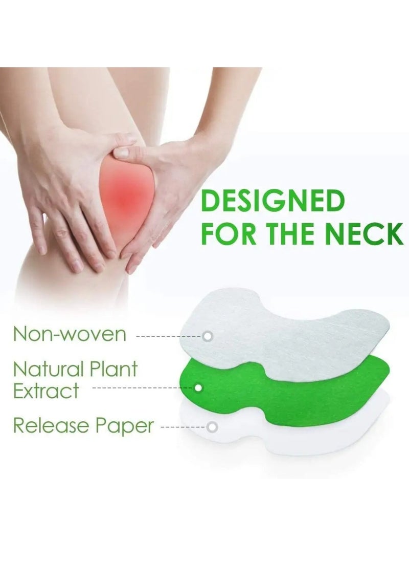 MQ - Herbal Knee Patches 12 Count Pain Relief Patches Wormwood Knee Pain Patch Paste Heat Patches for Arthritis Pain Relief and Long Lasting Relief of Joint Pains Warming Herbal Plaster Pain Patches - Image 1