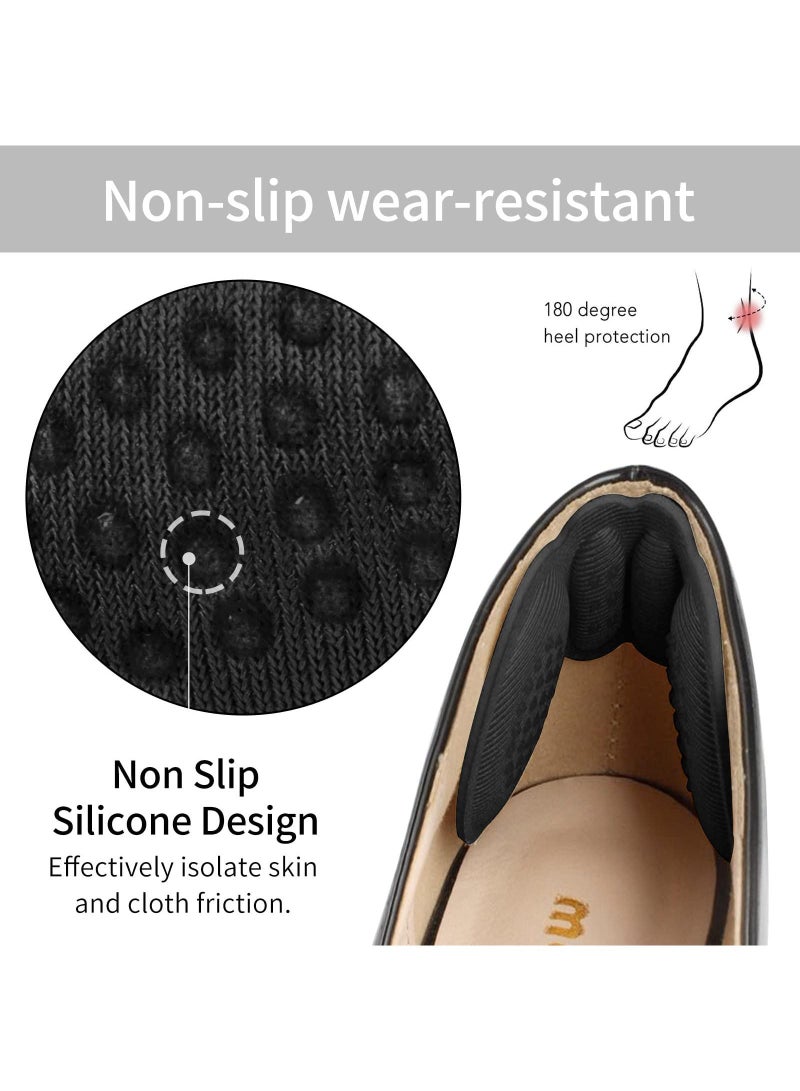 Sweet seven Heel Pads and Grips - 4 Pairs | Perfect Fit for Loose Shoes, High Heels, and Prevents Rubbing, Blisters, and Heel Slipping | Universal Liners for Men and Women - Image 4