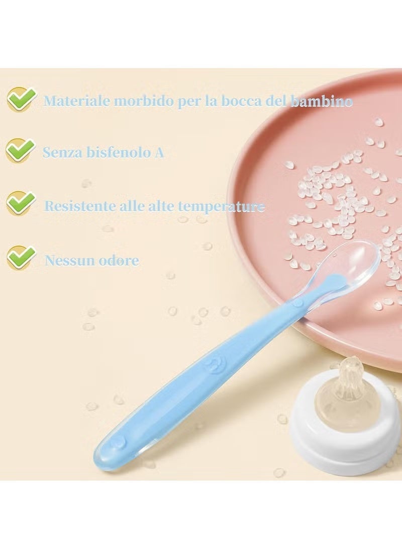 Baby Feeding Spoon with Storage Box, Soft-tipped Silicone Spoon, Baby Training Spoon, Suitable for Newborn Training, BPA-Free - Image 2