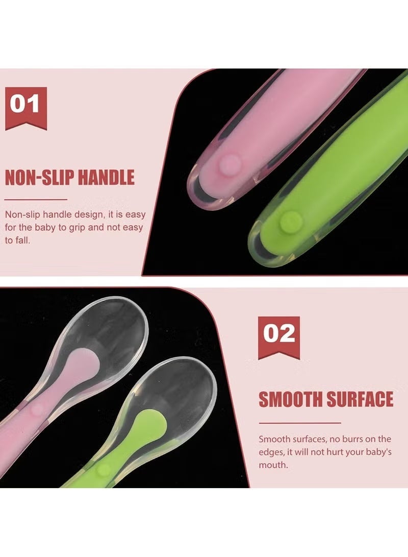 Baby Feeding Spoon with Storage Box, Soft-tipped Silicone Spoon, Baby Training Spoon, Suitable for Newborn Training, BPA-Free - Image 3