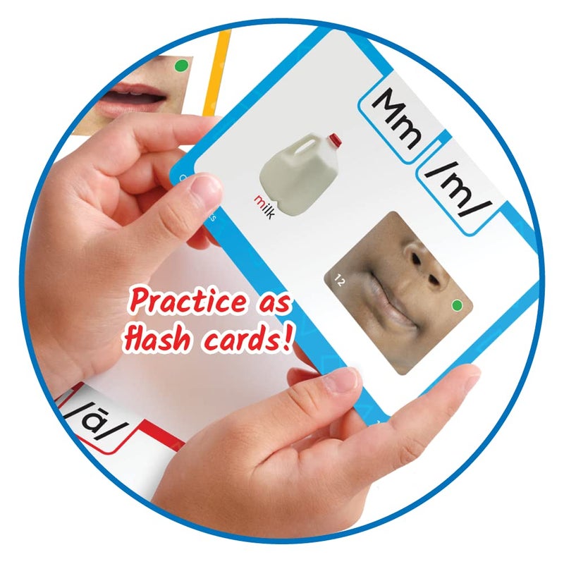 hand2mind hand2mind 3D Sound and Phonics Cards Phonemic Awareness Phonics Flash Cards Letter Sounds for Kindergarten Speech Therapy Toys ESL Teaching Materials Science of Reading Manipulatives - Image 2