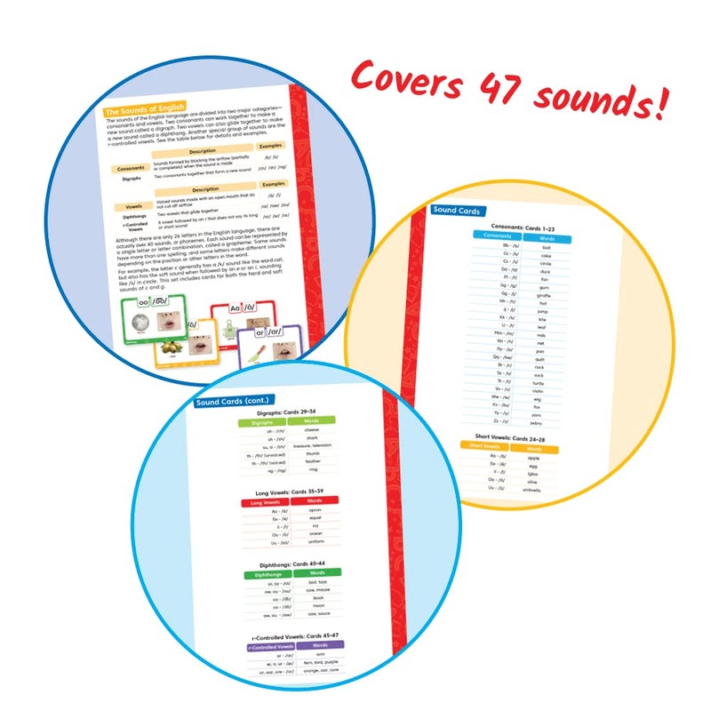 hand2mind hand2mind 3D Sound and Phonics Cards Phonemic Awareness Phonics Flash Cards Letter Sounds for Kindergarten Speech Therapy Toys ESL Teaching Materials Science of Reading Manipulatives - Image 3