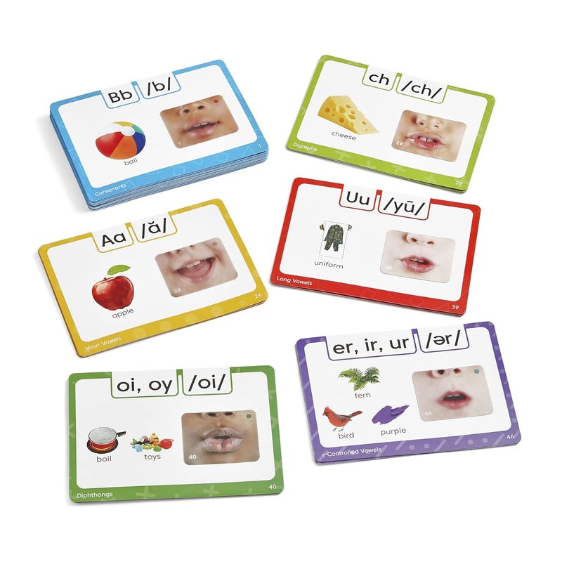 hand2mind hand2mind 3D Sound and Phonics Cards Phonemic Awareness Phonics Flash Cards Letter Sounds for Kindergarten Speech Therapy Toys ESL Teaching Materials Science of Reading Manipulatives - Image 5
