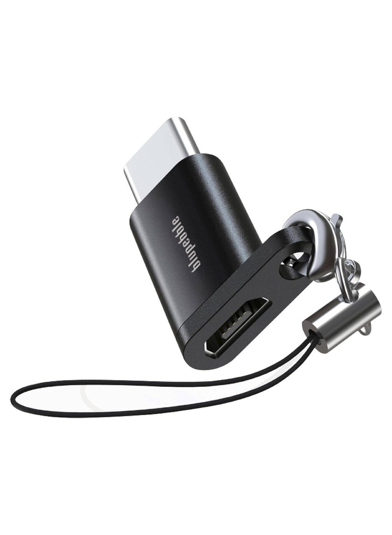 Blupebble Usb-C To Micro Usb Otg Adapter Black - Image 1