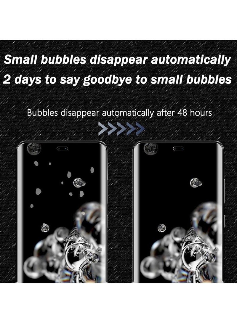CoomBe 3-Pack HD Privacy Screen Protector and Camera Lens Protector, HD Full Anti-Peeping Screen Protector [Non-Glass], Fingerprint ID Support, Full Coverage Anti-Spy TPU Flexible Film with Camera Lens Protector for Honor X9c - Image 3
