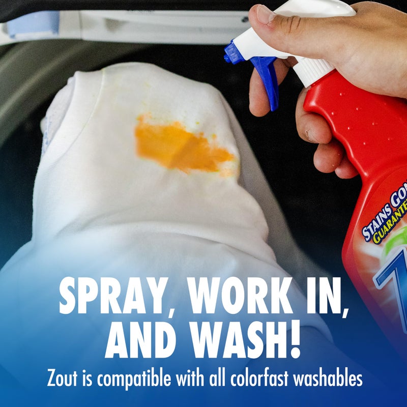Zout Laundry Stain Remover Spray, Triple Enzyme Formula, 22 Ounce Bottles, 2-Pack - Image 5