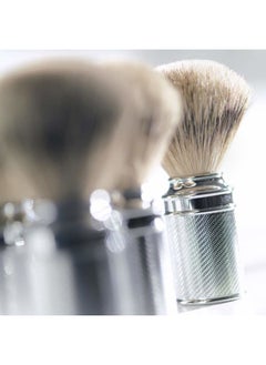 M MÜHLE Traditional Silvertip Badger Shaving Brush | Chrome Plated Stainless Steel Handle | Luxury Shave Accessory for Men  - Image 4