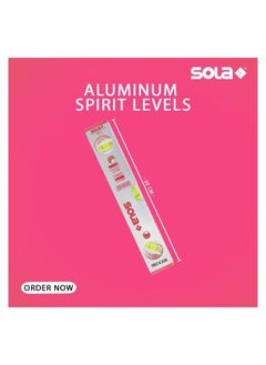 SOLA ميزان روح عالي الجودة/ميزان نجارة/ميزان أنبوبي، جسم من الألومنيوم 30 سم - SOLA  - Image 1