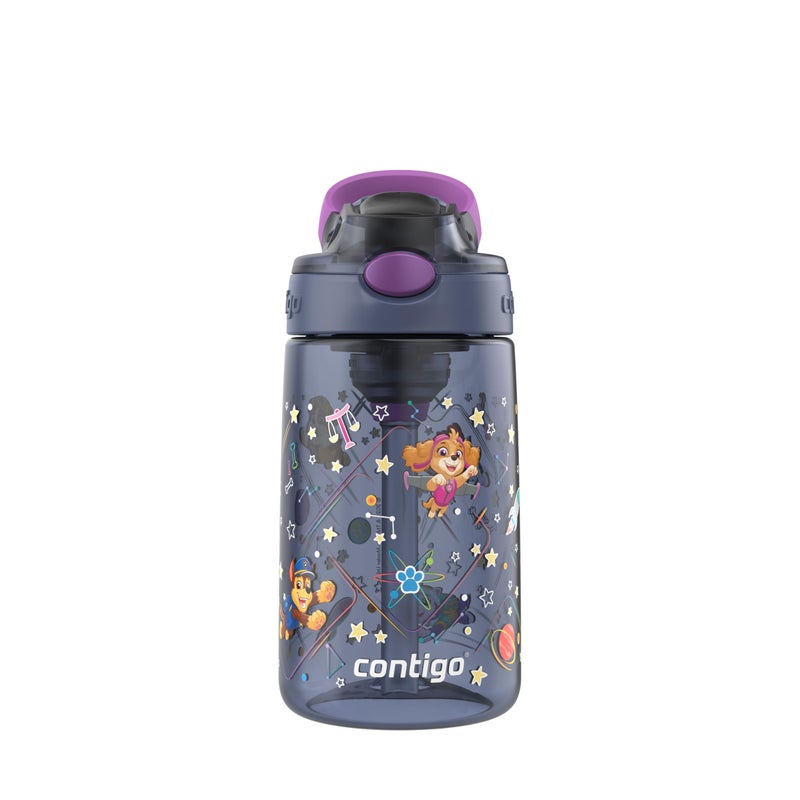 Contigo Aubrey Paw Patrol LeakProof SpillProof Water Bottle with Autospout 14oz Paw Patrol Space Zodiac Purple