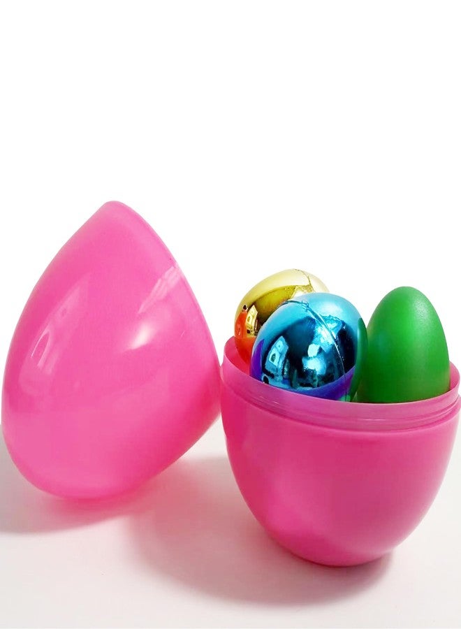 GiftExpress 6 Inch Easter Eggs - 12 Piece Extra Large 6" x 4.25" Assorted Color Fillable Plastic Eggs w/Hinge - Adult & Kid Party Toys for Gift Baskets or Egg Hunt Décor - Image 5