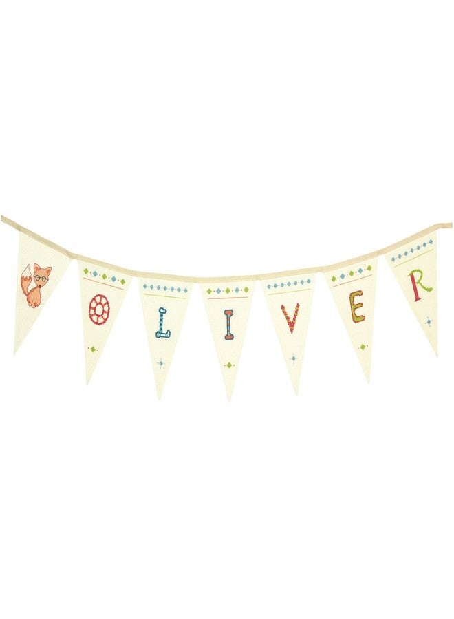 Dimensions Custom Party Banner Personalized Cross Stitch Kit, 55'' x 8'' - Image 1