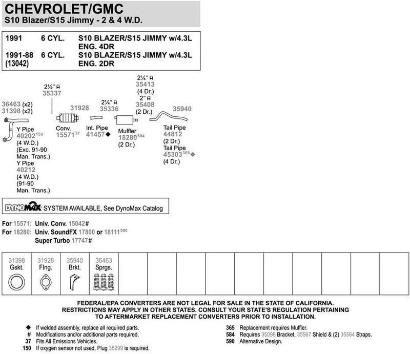Walker 41457 Exhaust Pipe 2.25" Outlet (OD) for Chevrolet S10 Blazer - Image 3