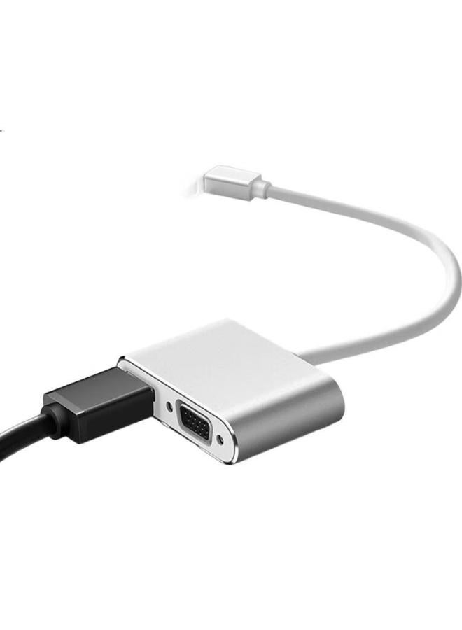 Isky Mini Dp To Hdmi/Vga Converter Mini Dp Expansion Adapter For Apple Macbook Microsoft Surface Dock Tv Projector Two-In-One - Image 2