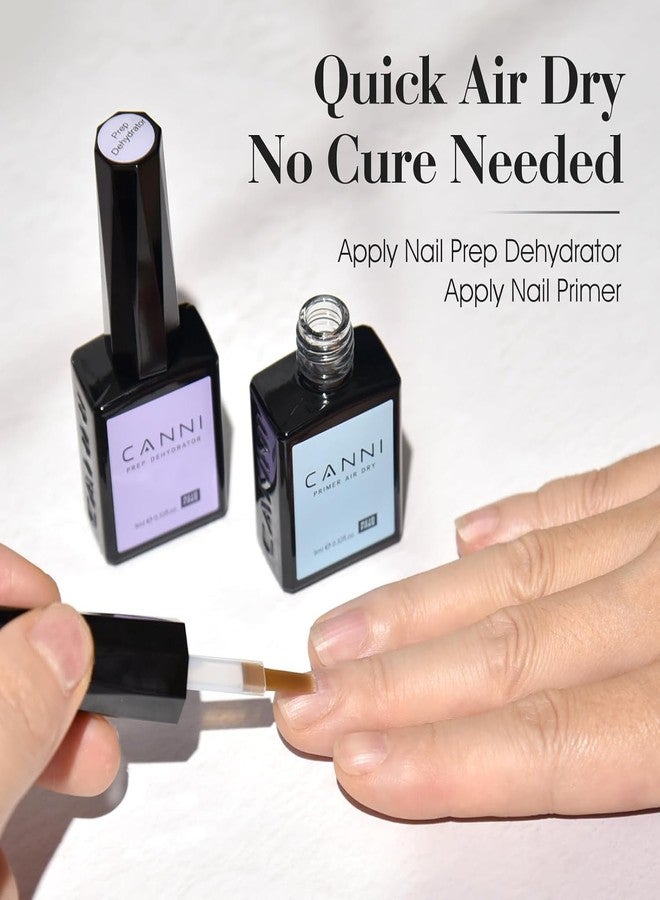 CANNI 2Pcs Acid Free Nail Dehydrator and Primer Set, Air Dry Nail Primer & Pre-dehydrator Nail Bond Gel Manicure Kit DIY at Home Salon Gifts - Image 3