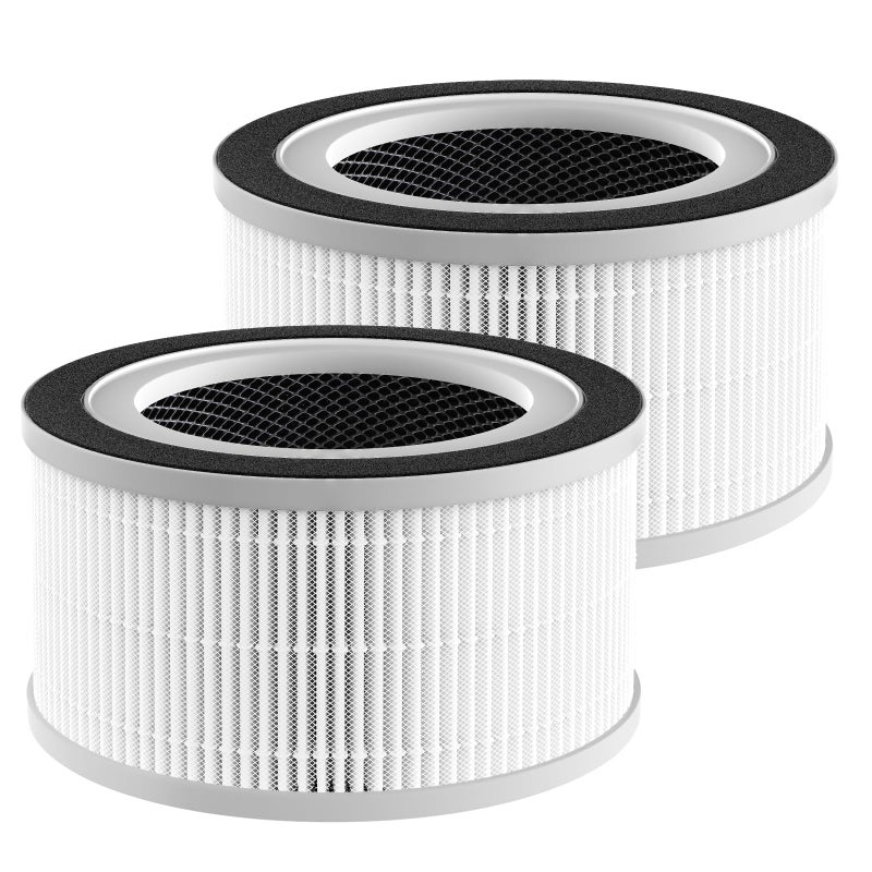 isingo 2 Pack True Hepa Replacement Filter Compatible with Afloia FilloHaloMooka Allo with 3in1 H13 True HEPA Filtration for Afloia Fillo Air Purifier for MOOKA Allo Air Filter