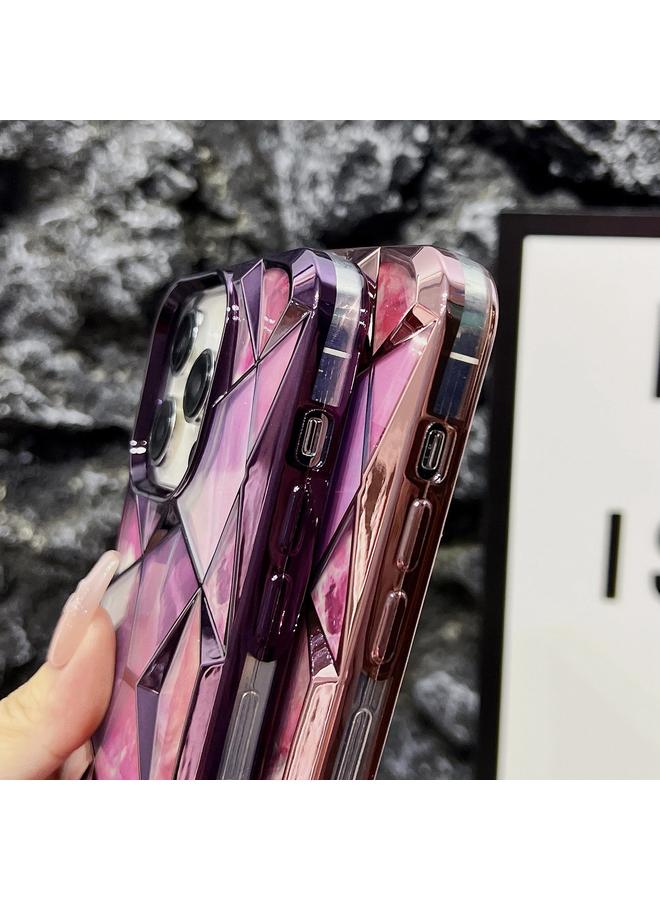 S-TOP Case For iPhone 13 Water Cube Marble Electroplating TPU Phone Case - Image 5