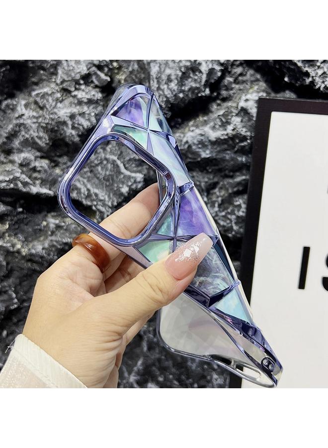 S-TOP Case For iPhone 13 Water Cube Marble Electroplating TPU Phone Case - Image 4