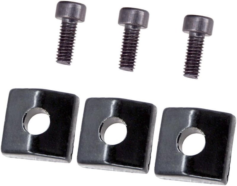 ORAPICH 3 Pieces Locking Nut Block and Screws Guitar Cap Suitable for Tremolo Bridge Replacement Part (Black) - Image 3