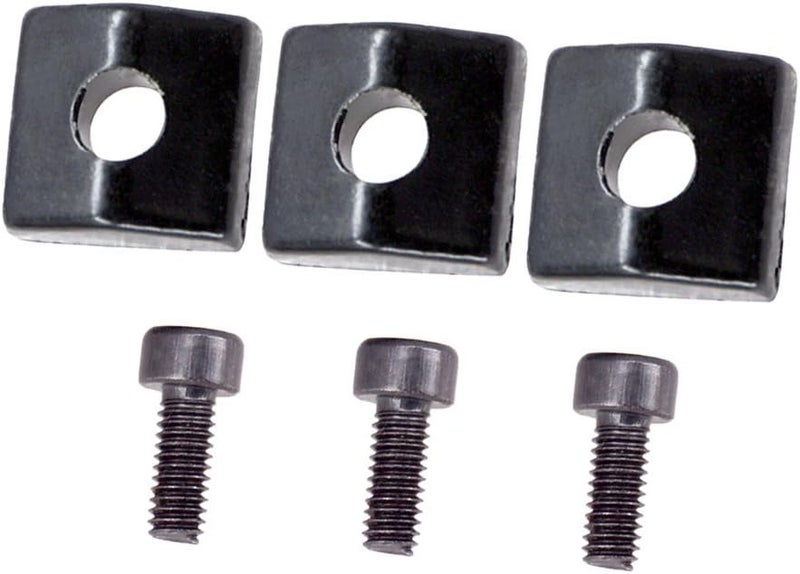 ORAPICH 3 Pieces Locking Nut Block and Screws Guitar Cap Suitable for Tremolo Bridge Replacement Part (Black) - Image 2