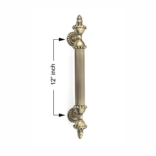 GLOXY ENTERPRISE Aluminum 18 Inch Taj Shape Door Handles for Main Door Handle Decorative Push & Pull Door Handle for All The Doors of Houses, Offices, Hotels Antique Finish, Pack of 1 - Image 3