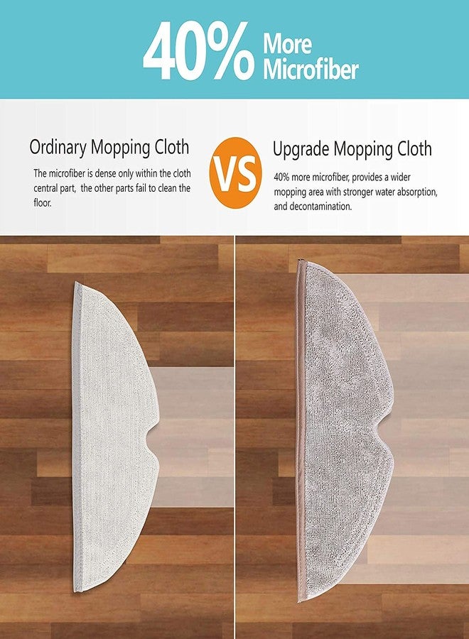 KEEPOW منشفة ممسحة ميكروفايبر 12 عبوة متوافقة مع روبوروك E Series و S5 و S5 Max و S6 Series و Q5 و Q5 Pro و Q5 Pro+ و Q7 و Q7Max و Q8Max و Q8Max+ مكنسة كهربائية روبوت، ملحقات بديلة - Image 3