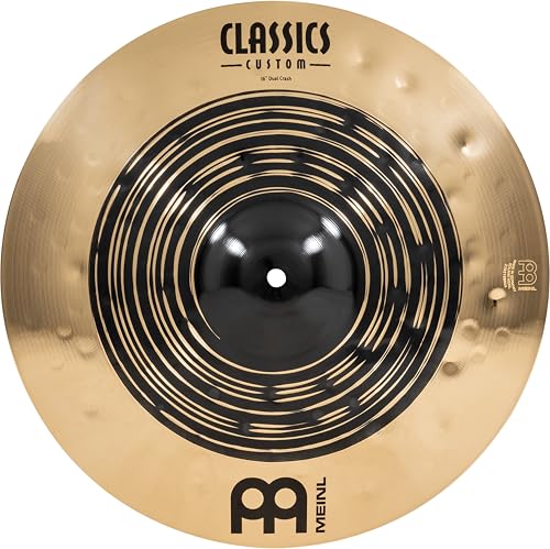 Meinl Percussion صنجات مينل كلاسيكس كاستم دوال 16 بوصة لصنجات الطبول داكنة لامعة مصنوعة في ألمانيا برونز B12 ضمان لمدة سنتين CC16DUC - Image 1