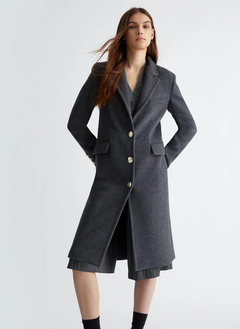 Liu Jo Slim-fit wool-blend coat