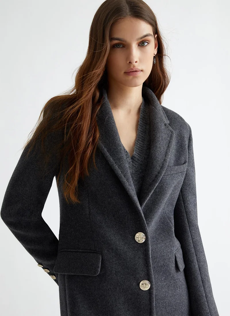 Liu Jo Slim-fit wool-blend coat