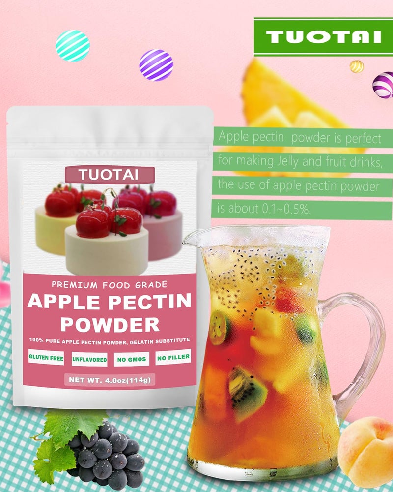 TUOTAI Apple Pectin Powder, 4 Ounces, Natural Fruit Concentrate Food Thickener for Cake, Jelly and Baking Food - Image 5