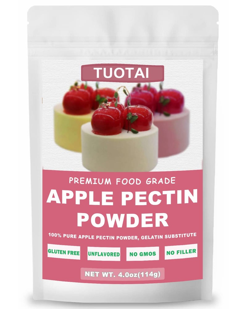 TUOTAI Apple Pectin Powder, 4 Ounces, Natural Fruit Concentrate Food Thickener for Cake, Jelly and Baking Food - Image 1