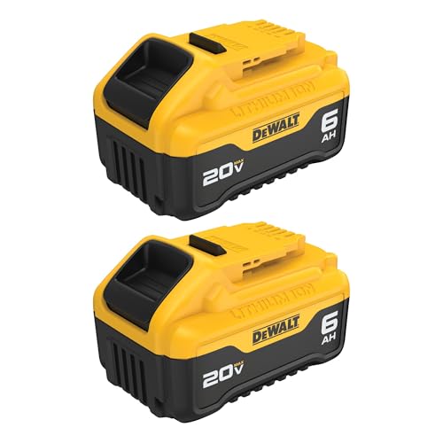 DEWALT 20V MAX 6 Ah Lithium Ion Battery 2-Pack (DCB206-2) - Image 1